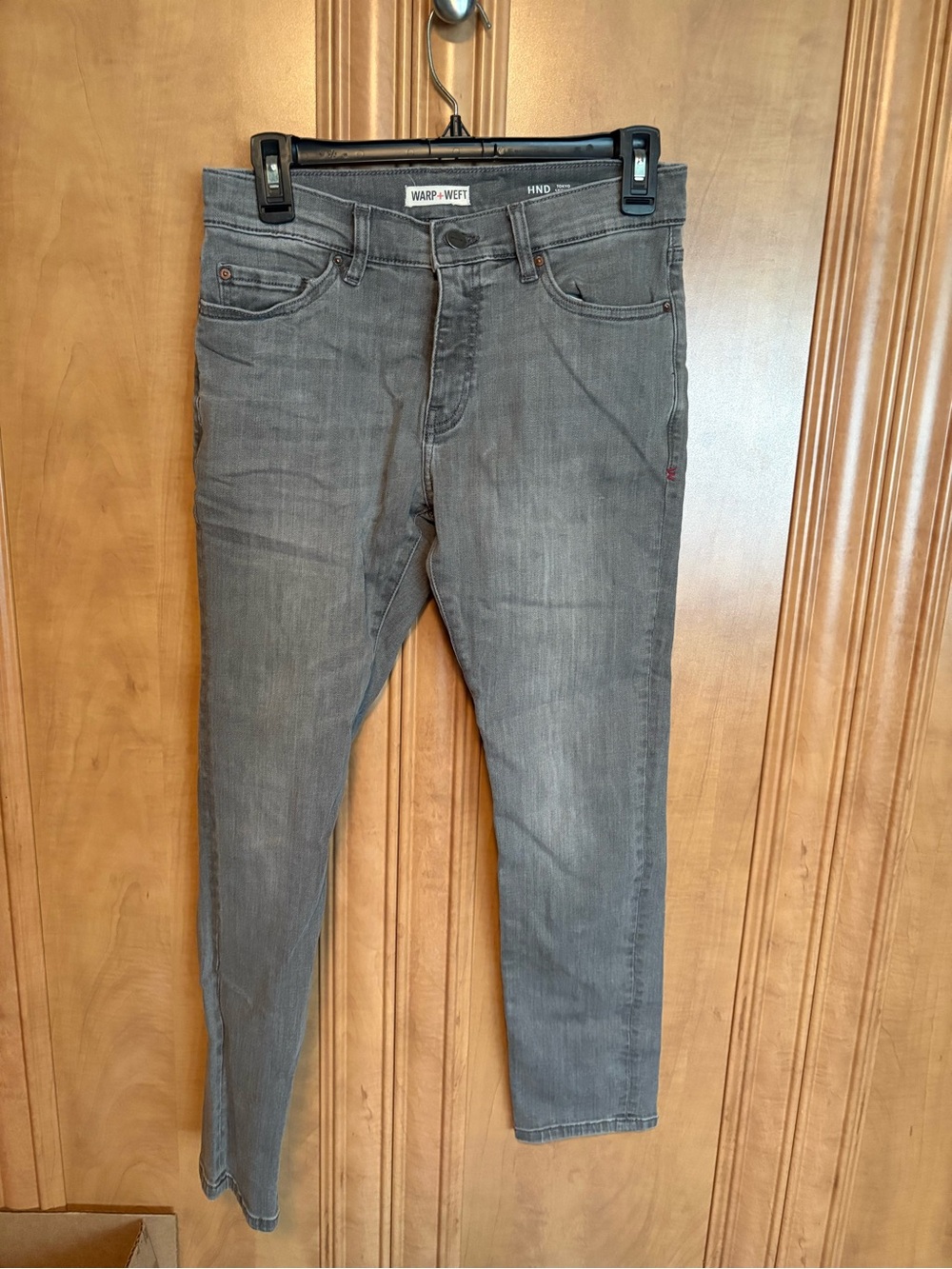 Warp + Weft Men’s Slim Gray Jeans